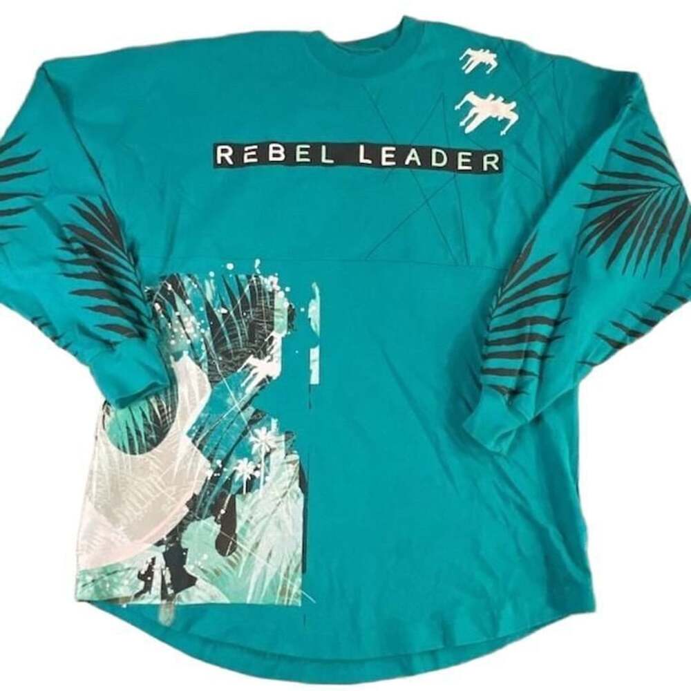 Spirit Jersey Star Wars Rebel Leader Size XS Teal Long Sleeve T-Shirt sku0435
